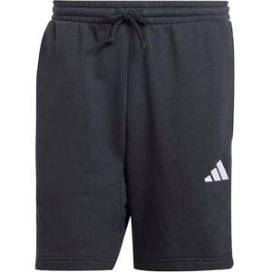adidas Men's Essential Three Stripes French Terry Short, Black/White, S adidas Men's Essential Three Stripes French Terry Short, Black/White, S