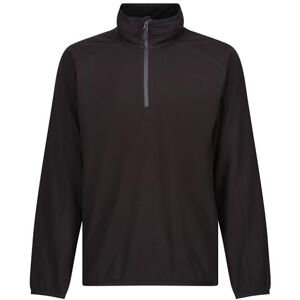 Regatta Men's Navigate Half Zip Fleece with Hood & Contrasting Zip, Lightweight Midlayer Perfect for Outdoors, Walking & Hiking Black Regatta Men's Navigate Half Zip Fleece with Hood & Contrasting Zip, Lightweight Midlayer Perfect for Outdoors, Walking & Hiking Black