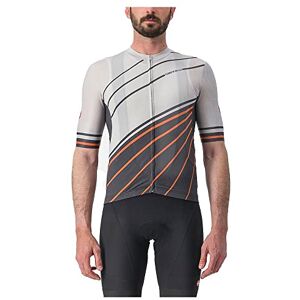CASTELLI 4523014-097 Speed Strada Jersey Men's T-Shirt Moon Gray/Dark Gray-Scarlet IBIS M CASTELLI 4523014-097 Speed Strada Jersey Men's T-Shirt Moon Gray/Dark Gray-Scarlet IBIS M
