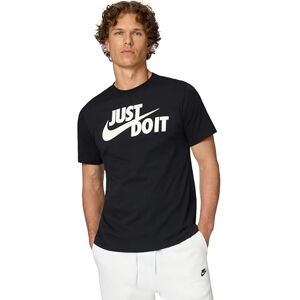 Nike Men's Sportswear Just Do It Swoosh T shirt, Black/White, M UK Nike Men's Sportswear Just Do It Swoosh T shirt, Black/White, M UK