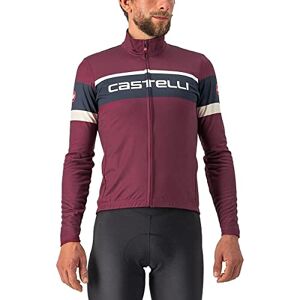 CASTELLI Men's PASSISTA Jersey Sweatshirt, Bordeaux/Savile Blue-Chalk, XXL CASTELLI Men's PASSISTA Jersey Sweatshirt, Bordeaux/Savile Blue-Chalk, XXL