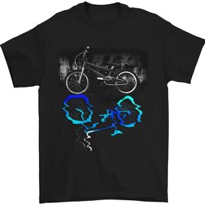 Gildan Bicycle Reflection Cycling Cyclist Bike Mens T-Shirt 100% Cotton Black 2XL