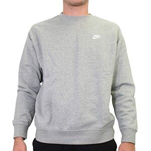Nike Mens M Nsw Club Crw Bb Long Sleeved T-shirt, Dk Grey Heather/(White), XL EU Nike Mens M Nsw Club Crw Bb Long Sleeved T-shirt, Dk Grey Heather/(White), XL EU