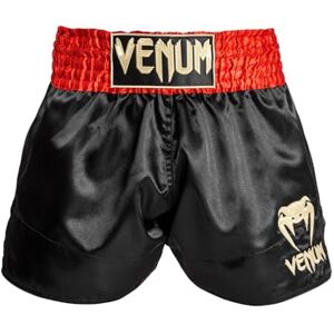 Venum , Classic Muay Thai Shorts, Men's, XS, Red/Black/Gold Venum , Classic Muay Thai Shorts, Men's, XS, Red/Black/Gold