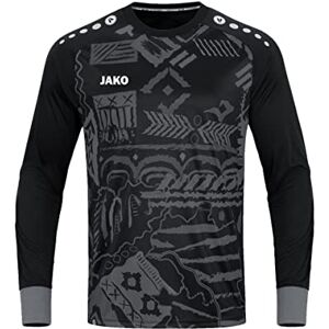 JAKO Men's Tw Jersey Tropicana Goalkeeper, Black/Charcoal, XXL JAKO Men's Tw Jersey Tropicana Goalkeeper, Black/Charcoal, XXL