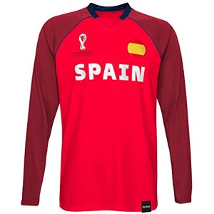 FIFA Official World Cup 2022 Classic Long Sleeve, Mens, Spain, X-Large FIFA Official World Cup 2022 Classic Long Sleeve, Mens, Spain, X-Large
