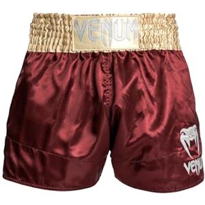 Venum , Classic Muay Thai Shorts, Men's, M, Burgundy/Gold/White Venum , Classic Muay Thai Shorts, Men's, M, Burgundy/Gold/White