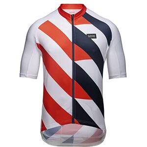 GORE Men's Cycling Short Sleeved Jersey Signal, White/Fireball, S GORE Men's Cycling Short Sleeved Jersey Signal, White/Fireball, S