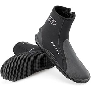 Osprey Adult Wetsuit Boots 5mm Neoprene Zip Boot for Watersports with Reinforced Toe and Heel, Multiple Sizes, Black Osprey Adult Wetsuit Boots 5mm Neoprene Zip Boot for Watersports with Reinforced Toe and Heel, Multiple Sizes, Black
