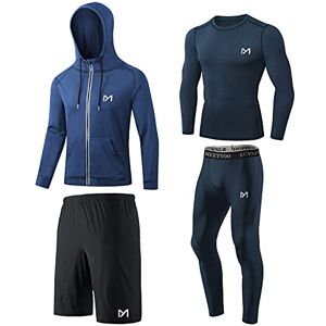 MEETYOO Men's Compression Shirt, Sport Leggings Fitness Shorts Gym Tight Running Pants Base Layer Top for Workout Training MEETYOO Men's Compression Shirt, Sport Leggings Fitness Shorts Gym Tight Running Pants Base Layer Top for Workout Training