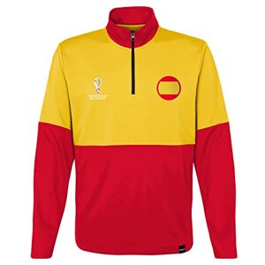 FIFA Official World Cup 2022 Quarter Zip Pull Over, Men's, Spain, X-X-Large Yellow/Red FIFA Official World Cup 2022 Quarter Zip Pull Over, Men's, Spain, X-X-Large Yellow/Red
