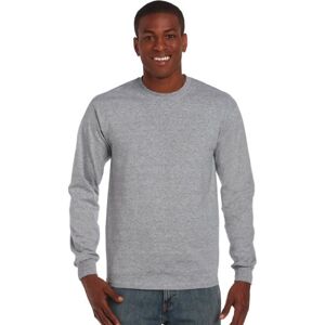 Gildan Men's Ultra Cotton L/Sleeve Tee T-Shirt, Grey (Sport Grey), XX-Large