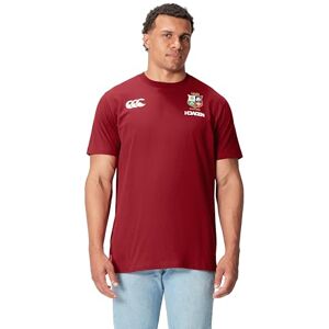 Canterbury British & Irish Lions Men's 2025 Cotton Rugby Jersey Tee, Red Dahlia, XS Canterbury British & Irish Lions Men's 2025 Cotton Rugby Jersey Tee, Red Dahlia, XS