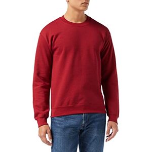 GILDAN Men's 50/50 Adult Crewneck Sweatshirt, Red (Antique Cherry Red), M UK