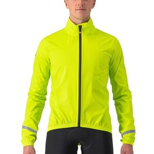 CASTELLI Men's Emergency 2 Rain Jacket, Electric Lime, 3XL CASTELLI Men's Emergency 2 Rain Jacket, Electric Lime, 3XL