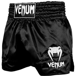 Venum , Classic Muay Thai Shorts, Men's, L, Black/White Venum , Classic Muay Thai Shorts, Men's, L, Black/White