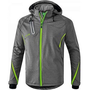 Erima Men Outdoor Basics Softshell Jacket Function grey marl/green gecko, XXXL Erima Men Outdoor Basics Softshell Jacket Function grey marl/green gecko, XXXL