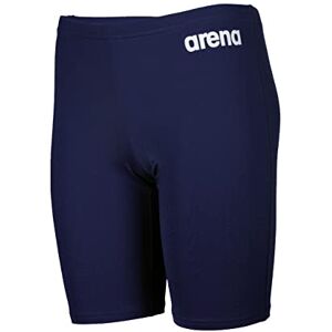ARENA Solid Team Junior Swimming Swimsuit for Kids, Fast-Drying Racing Jammer Swimsuit, MaxLife Fabric with Maximum Chlorine Resistance and UV 50+ Protection Navy-White ARENA Solid Team Junior Swimming Swimsuit for Kids, Fast-Drying Racing Jammer Swimsuit, MaxLife Fabric with Maximum Chlorine Resistance and UV 50+ Protection Navy-White