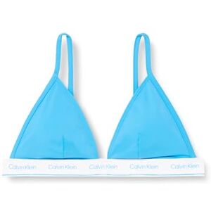 Calvin Klein Women Triangle Bikini Top CK Meta Legacy Wireless, Blue (Malibu Blue), XL Calvin Klein Women Triangle Bikini Top CK Meta Legacy Wireless, Blue (Malibu Blue), XL
