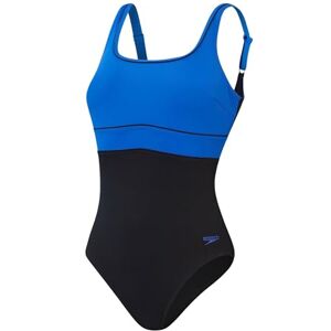Speedo Women's Shaping ContourEclipse 1 Piece Swimsuit Shapewear Beach and Holiday Swimwear, Black/True Cobalt, 32/8 Speedo Women's Shaping ContourEclipse 1 Piece Swimsuit Shapewear Beach and Holiday Swimwear, Black/True Cobalt, 32/8