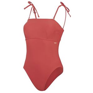 Speedo Women's Shaping Bandeau 1 Piece Swimsuit Shapewear Beach and Holiday Swimwear, Space Dust, 34/10 Speedo Women's Shaping Bandeau 1 Piece Swimsuit Shapewear Beach and Holiday Swimwear, Space Dust, 34/10