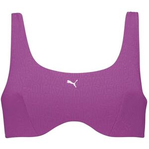 Puma Women's Jaquard Scoop Bikini Top, Purple, XS Puma Women's Jaquard Scoop Bikini Top, Purple, XS