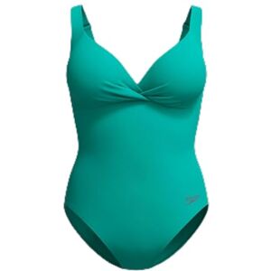 Speedo Women's Shaping Cross Knot One Piece Swimsuit Shapewear Beach and Holiday Swimwear, Turquoise, 32 Speedo Women's Shaping Cross Knot One Piece Swimsuit Shapewear Beach and Holiday Swimwear, Turquoise, 32