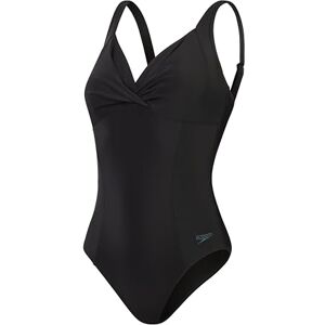 Speedo Women's Shaping Cross Knot One Piece Swimsuit Shapewear Beach and Holiday Swimwear, Black, One Size Speedo Women's Shaping Cross Knot One Piece Swimsuit Shapewear Beach and Holiday Swimwear, Black, One Size