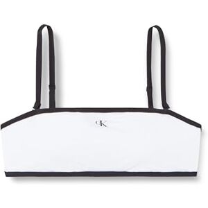 Calvin Klein Women's Retro Bandeau Bikini Top, White (Pvh Classic White), XL Calvin Klein Women's Retro Bandeau Bikini Top, White (Pvh Classic White), XL