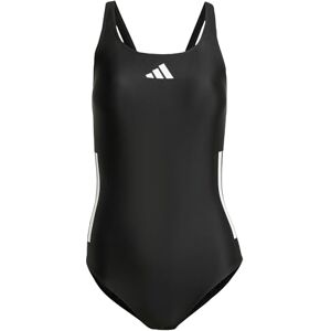 adidas Women's 3 Stripes C-Back Swimsuit, Black/White, 36 adidas Women's 3 Stripes C-Back Swimsuit, Black/White, 36