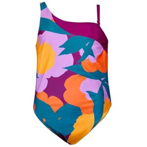 Speedo Women's Printed Asymmetric Plus Size 1 Piece Swimsuit, Ocean Depths/Mango/Carrot Cake/Neon Violet/Berry Cool, 40 Speedo Women's Printed Asymmetric Plus Size 1 Piece Swimsuit, Ocean Depths/Mango/Carrot Cake/Neon Violet/Berry Cool, 40