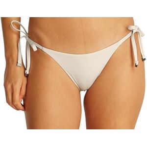 Calvin Klein Women’s Adjustable String Side Tie Bikini Bottoms, White (Chalk), XS Calvin Klein Women’s Adjustable String Side Tie Bikini Bottoms, White (Chalk), XS