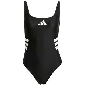 adidas Women's 3 Stripes U-Back Swimsuit, Black/White, 40 adidas Women's 3 Stripes U-Back Swimsuit, Black/White, 40
