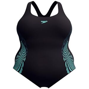 Speedo Women's Placement Medalist (+) Swimsuit One Piece Swimming Costume, Dark Teal, 46 Speedo Women's Placement Medalist (+) Swimsuit One Piece Swimming Costume, Dark Teal, 46