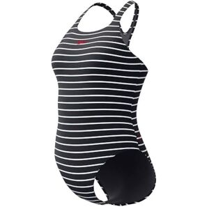 Speedo Women's Endurance+ Printed Medalist Swimsuit One Piece Swimming Costume Swim Training, Anthracite, 8/30 Speedo Women's Endurance+ Printed Medalist Swimsuit One Piece Swimming Costume Swim Training, Anthracite, 8/30