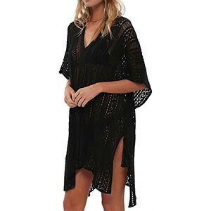 Beskie Bathing Suit Cover Up Bikini Swimsuit Crochet Beachwear Swimwear Dress, Black, One Size Beskie Bathing Suit Cover Up Bikini Swimsuit Crochet Beachwear Swimwear Dress, Black, One Size
