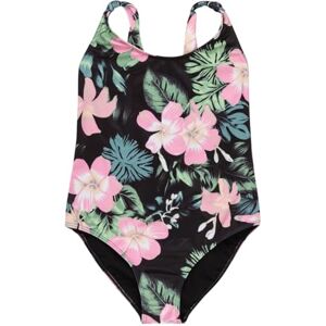 Roxy Swimsuit Shadow Floral ONE Piece Girls Black 8 Roxy Swimsuit Shadow Floral ONE Piece Girls Black 8