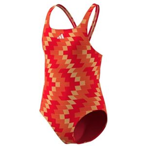 adidas Girl's Football-Inspired V-Back Graphic Swimsuit Kids Swimwear, Lucid red, 14-15 Years adidas Girl's Football-Inspired V-Back Graphic Swimsuit Kids Swimwear, Lucid red, 14-15 Years