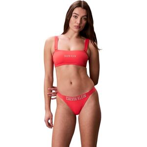 Calvin Klein Women Bandeau W Straps LV00Q61223 Swim Tops, Pink (Punch Pink), M Calvin Klein Women Bandeau W Straps LV00Q61223 Swim Tops, Pink (Punch Pink), M