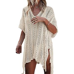Beskie Bathing Suit Cover Up Bikini Swimsuit Crochet Beachwear Swimwear Dress, Apricot, One Size Beskie Bathing Suit Cover Up Bikini Swimsuit Crochet Beachwear Swimwear Dress, Apricot, One Size