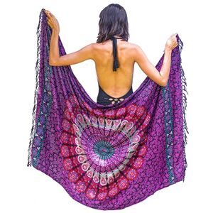 Mandala Life ART Boho Mandala Pareo Sarong Bikini Cover Up with Tassels – Super Soft Lightweight Cotton, Large Indian Peacock Print Mandala Life ART Boho Mandala Pareo Sarong Bikini Cover Up with Tassels – Super Soft Lightweight Cotton, Large Indian Peacock Print