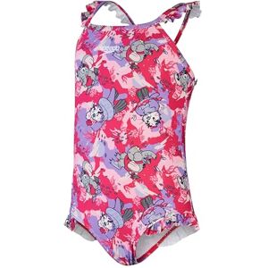 Speedo Girl's Learn to Swim Printed FriL Thin Strap Swimsuit, Chlorine Resistant, Quick Drying, Cherry Pink/Sweet Taro/Helium, 6-9M6-9M Speedo Girl's Learn to Swim Printed FriL Thin Strap Swimsuit, Chlorine Resistant, Quick Drying, Cherry Pink/Sweet Taro/Helium, 6-9M6-9M