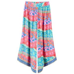 Joe Browns Women's Recycled Content Patchwork Elasticated Beach Trousers Swimwear Cover Up, Blue Multi, 8 Joe Browns Women's Recycled Content Patchwork Elasticated Beach Trousers Swimwear Cover Up, Blue Multi, 8