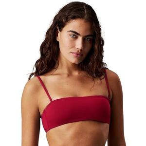 Calvin Klein Women’s Bandeau Bikini Top with Removable Padding, Red (Quaint Berry), M Calvin Klein Women’s Bandeau Bikini Top with Removable Padding, Red (Quaint Berry), M