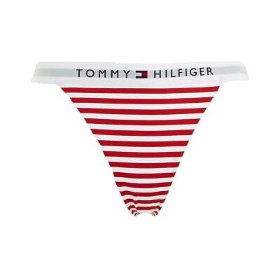 Tommy Hilfiger Women Cheeky Bikini Bottoms Sport, Red (TH Original Stripe/Primary Red), L Tommy Hilfiger Women Cheeky Bikini Bottoms Sport, Red (TH Original Stripe/Primary Red), L