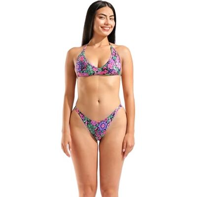 ARENA Women's Water Prints Beach Bandeau Bikini ARENA Women's Water Prints Beach Bandeau Bikini