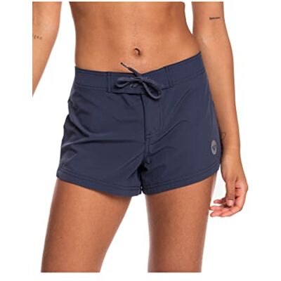Roxy Women's Board Quick Dry Bathing Suit Shorts, 2" Inseam-Swimsuit Bottoms (XS-XXL), Mood Indigo, XS Roxy Women's Board Quick Dry Bathing Suit Shorts, 2" Inseam-Swimsuit Bottoms (XS-XXL), Mood Indigo, XS
