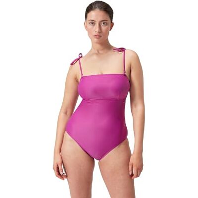 Speedo Women's Shaping Bandeau One Piece Swimsuit Shapewear Beach and Holiday Swimwear Swimwear, Wineberry, 36/12 Speedo Women's Shaping Bandeau One Piece Swimsuit Shapewear Beach and Holiday Swimwear Swimwear, Wineberry, 36/12