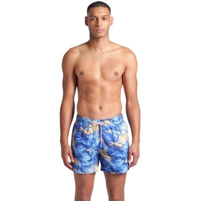 ARENA Water Prints Allover Men's Swimwear for Sea and Pool, Quick-Drying Comfortable Recycled Fabric Swimsuit, Men's Beach and Pool Costume with Internal Mesh Briefs and Side Pockets ARENA Water Prints Allover Men's Swimwear for Sea and Pool, Quick-Drying Comfortable Recycled Fabric Swimsuit, Men's Beach and Pool Costume with Internal Mesh Briefs and Side Pockets