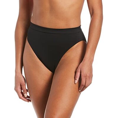 Nike Women's High Waist Bottom Bikini, Womens, NESSB347-001, Black, XXL Nike Women's High Waist Bottom Bikini, Womens, NESSB347-001, Black, XXL